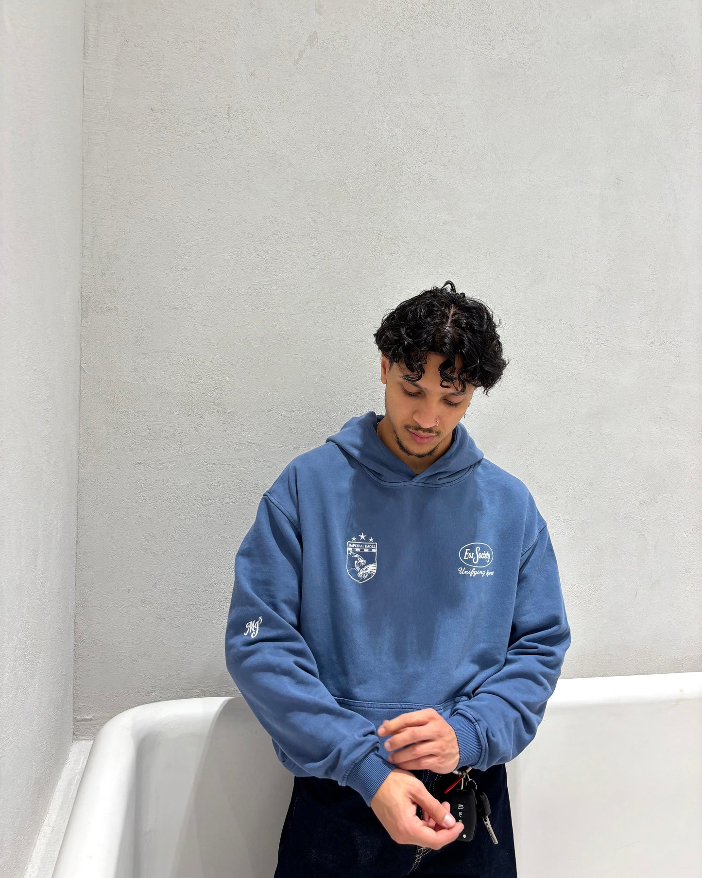 Field Union Blue Indigo Hoodie