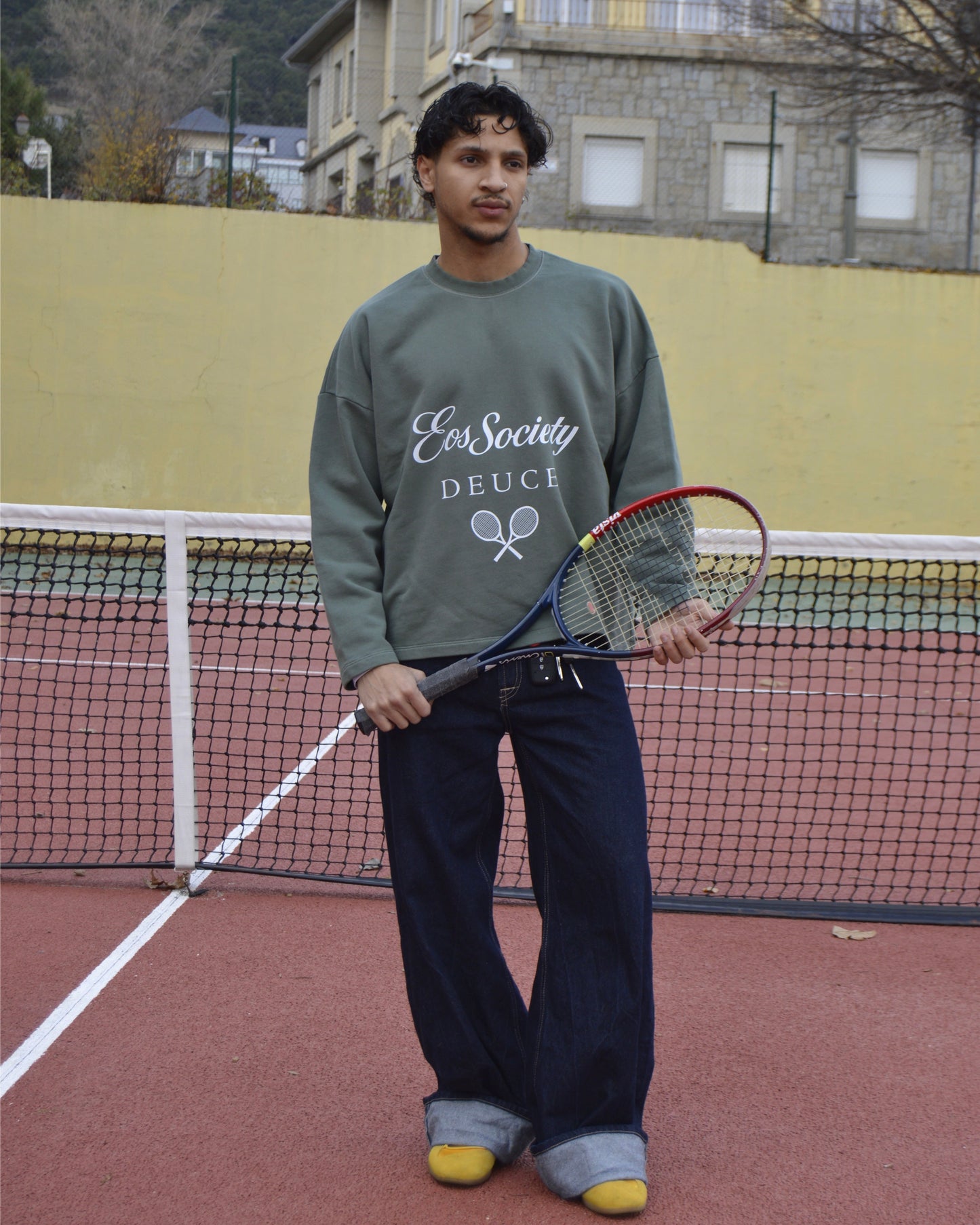 Court Elegance Green Hoodie