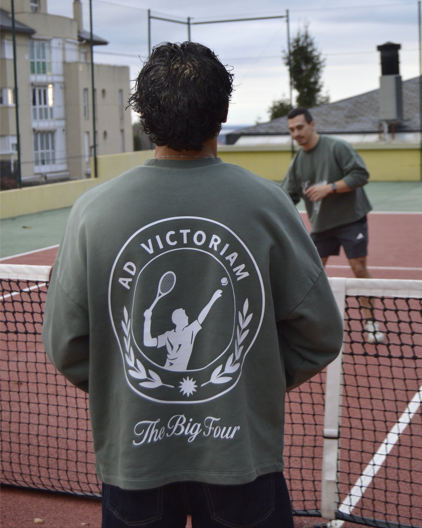 Court Elegance Green Hoodie